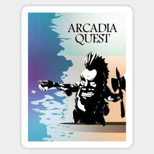 Arcadia Quest - Board Games Design - Movie Poster Style - Board Game Art Sticker